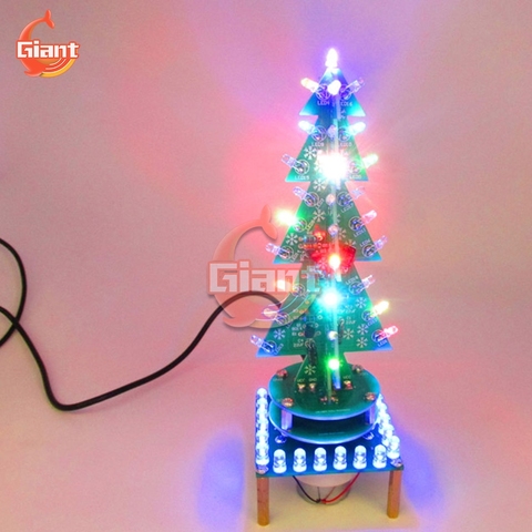 Decoración de mesa giratoria para árbol de Navidad, música colorida, árbol de Navidad, multicolor, lámpara LED de agua, piezas de luz de respiración ► Foto 1/5
