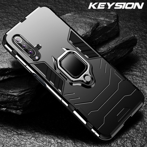 KEYSION-funda a prueba de golpes para móvil, funda a prueba de golpes para Honor 20 Pro 10i 20S 8A, Huawei P40 Pro P30 Lite P20 Y5 Y6 Y7 Y9 2022 Y6S Y9S Y7P ► Foto 1/6