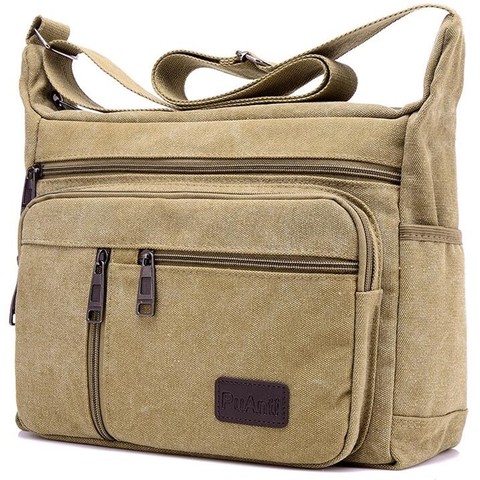 Bolso de hombro de lona para hombre, bandolera informal de viaje, de lujo, a la moda, de alta calidad ► Foto 1/6