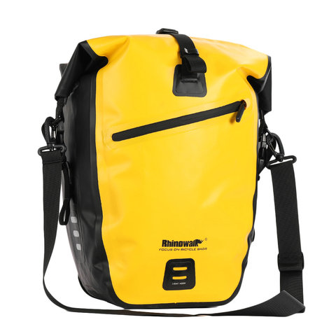 Rinowalk 25L bolsas de bicicleta de Ciclismo MTB bolsa de cremallera trasera de bicicleta de carretera totalmente impermeable multifunción Pannier bolsa de asiento trasero ► Foto 1/6