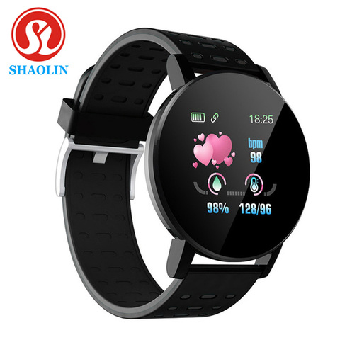 SHAOLIN-reloj inteligente deportivo para hombre y mujer, pulsera con Bluetooth, relojes de presión arterial, rastreador de Fitness ► Foto 1/6