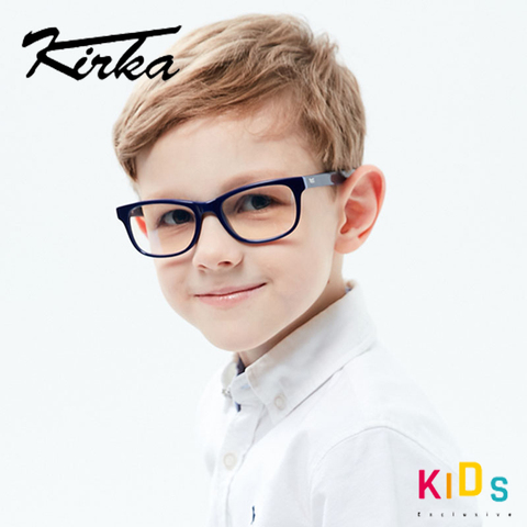 Kirka óptico montura de gafas de niño de acetato de gafas de los niños Flexible de protección de los niños de vidrio gafas de dioptrías para 6-10 años ► Foto 1/6