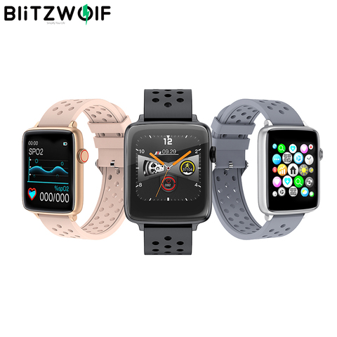 Blitzwolf BW-HL1Pro Reloj inteligente 1.54inch pantalla completa Smartwatch hombres mujer 24h frecuencia cardiaca presión arterial monitor de oxígeno control de música relojes inteligentes pulsera de aptitud ► Foto 1/6