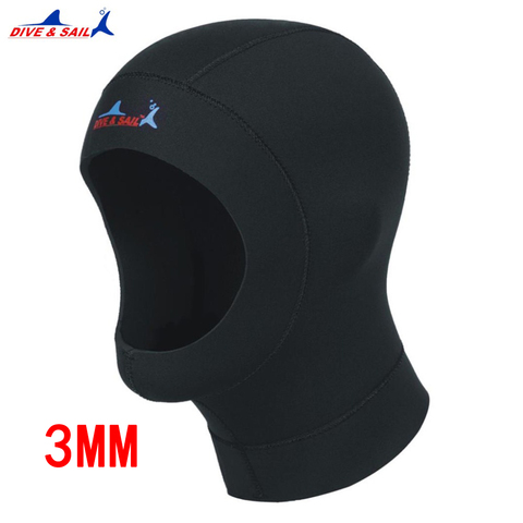 3mm neopreno buceo profesional uniex NCR tela gorro invierno a prueba de frío wetsuits cabeza casco cubierta Baño 1 unids ► Foto 1/5