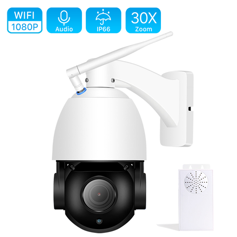 ANBIUX HD 1080P 30X Zoom óptico inalámbrico domo PTZ cámara IP 64G TF tarjeta SD WIFI Video de seguridad CCTV cámara de Audio IR 80m ► Foto 1/6