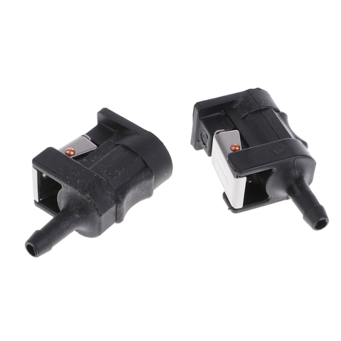 Conector de línea de combustible para Motor Yamaha, tubo de combustible de 6mm, color negro, 2 uds. ► Foto 1/6