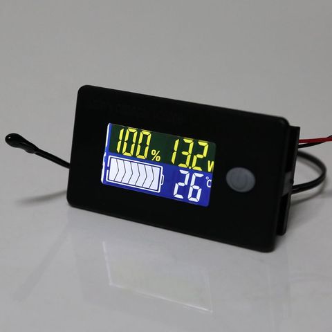 Lifepo4-Indicador de capacidad de ácido de batería de plomo, voltímetro Digital, Monitor de temperatura, CC de 10V ~ 100V, 12V, 24V, 36V, 48V y 96V ► Foto 1/6