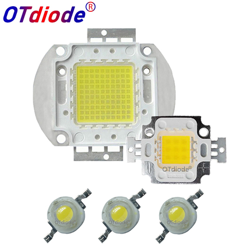 Chip LED de alta potencia, cuentas de iluminación blanca fría y pura, 1W, 3W, 5W, 10W, 20W, 30W, 50W, 100W, lámpara COB integrada de bulbo de matriz ► Foto 1/6