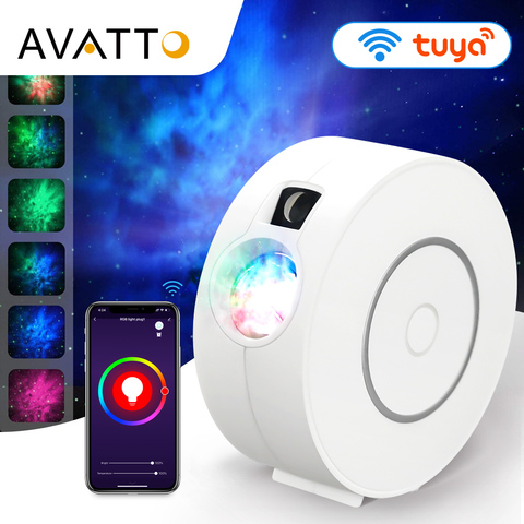 AVATTO-proyector inteligente con WiFi para fiesta de vacaciones, nebulosa con Control por aplicación para casa inteligente, funciona con Google Home y Alexa ► Foto 1/6