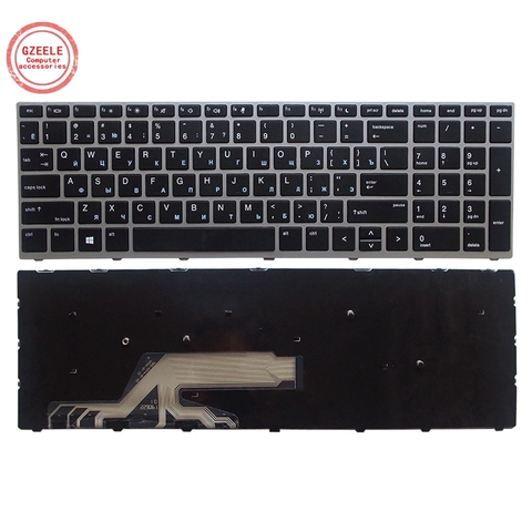 Nuevo teclado ruso para ordenador portátil GZEELE para HP Probook 450 G5 455 G5 470 G5 RU teclado con marco negro ► Foto 1/5