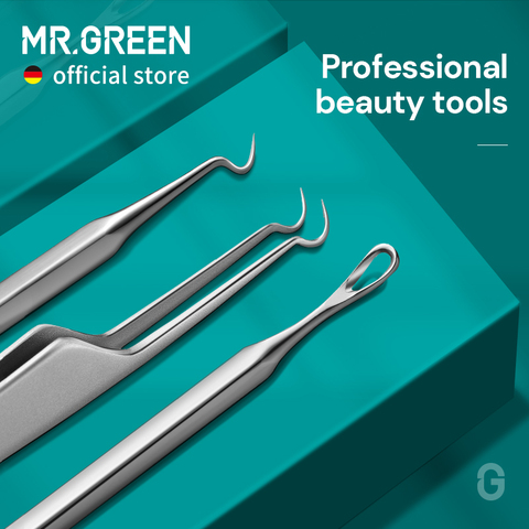 MR.GREEN-agujas para quitar acné, utensilio para quitar espinillas y comedones ► Foto 1/6