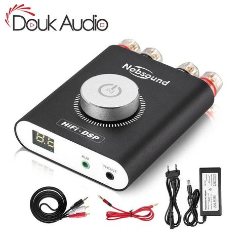 Douk de audio de alta fidelidad NS-20G Mini Bluetooth 4,2 TPA3116 Digital amplificador HiFi DSP estéreo amplificador de auriculares 100W + 100W con adaptador ► Foto 1/6