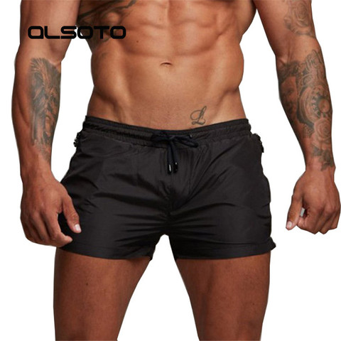 Pantalones cortos de playa para hombre, bermudas, bañador Sexy para Surf, secado rápido, para gimnasio, de verano ► Foto 1/6