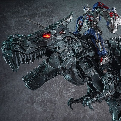 WJ-figura de acción transformable KO Grimlook, película de aleación de gran tamaño agrandada SS07, líder de dinosaurios, figuras de acción antiguas, regalos de juguete ► Foto 1/6