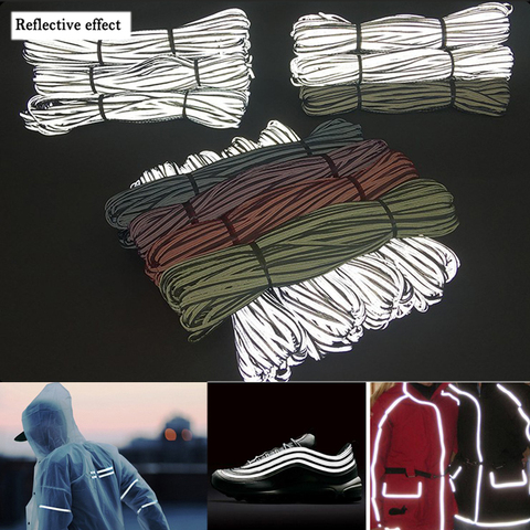 Tira reflectante plateado brillante EN471, bolsa de ropa, cuerda reflectante de advertencia ► Foto 1/6