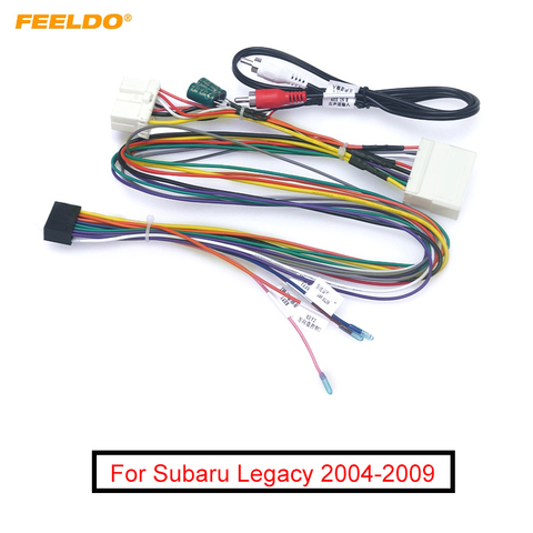 FEELDO coche 16pin de Audio arnés de cableado para Subaru legado 04-09 accesorios estéreo instalación adaptador de cable ► Foto 1/5