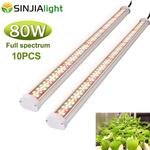 Barra de luz LED para cultivo Fitolamp, 220 LEDs, espectro completo, Lámpara de cultivo de plantas hidropónico para cultivo, interior, vegs, tienda de cultivo, 10 Uds. ► Foto 1/6