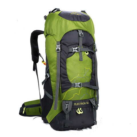 Mochila impermeable de senderismo para hombre y mujer, bolsa de viaje para Montañismo al aire libre, deportes, acampada, turismo, 60L ► Foto 1/6