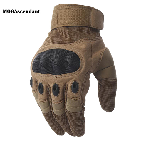 Militar del Ejército táctico guantes de pantalla táctil Airsoft Paintball combate tiroteo Anti-Skid bicicleta duro nudillos guantes dedo completo ► Foto 1/6