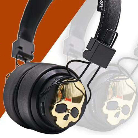 Skull-auriculares inalámbricos X7 con Bluetooth, auriculares ajustables con micrófono, compatible con tarjeta TF ► Foto 1/5