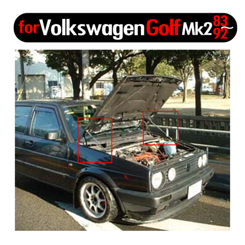 Amortiguador de campana para Volkswagen Golf Mk2 1983-1992 puntal de Gas de elevación apoyo capó delantero modificar muelles de Gas amortiguador ► Foto 1/6