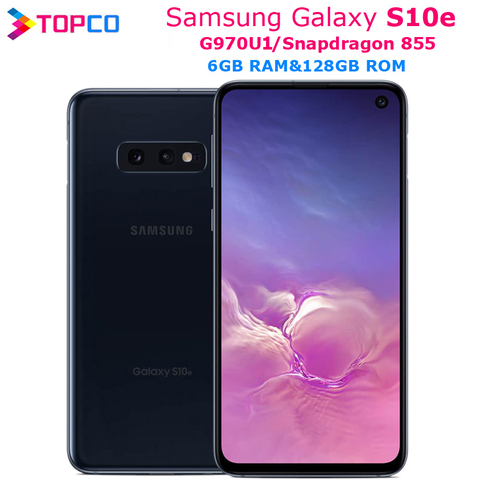 Samsung-teléfono inteligente Galaxy S10e G970U G970U1, teléfono móvil Original LTE con Android OS, 855 procesador Snapdragon, Octa Core, pantalla de 5,8 pulgadas, cámara de 16.0mp y 12.0mp, 6GB RAM, 128GB ROM, soporta NFC ► Foto 1/6