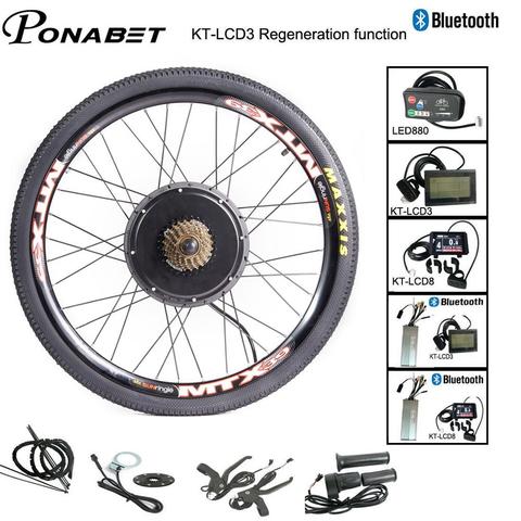 Kit de rueda trasera delantera de Motor de conversión Ebike 24 26 27,5 28 29 pulgadas 700C para Kit de conversión de bicicleta eléctrica 36V 250W 48V 1500W ► Foto 1/6