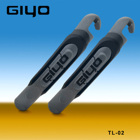 GIYO-palanca de reparación de neumáticos para bicicleta, 2 piezas, de plástico, acero, diseño de Doble material ► Foto 1/5