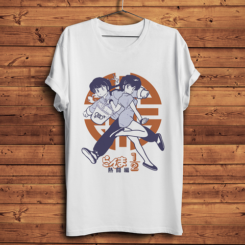 Ranma 1/2 divertido camiseta anime homme de verano de manga corta t camisa los hombres hipster casual camiseta unisex streetwear ► Foto 1/3