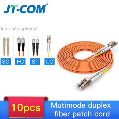 Cable de fibra de LC-LC OM2 dúplex multimodo, Cable de parche de fibra óptica de 2,0 y 3,0mm, LC-FC LC-SC, 10 Uds. ► Foto 1/6