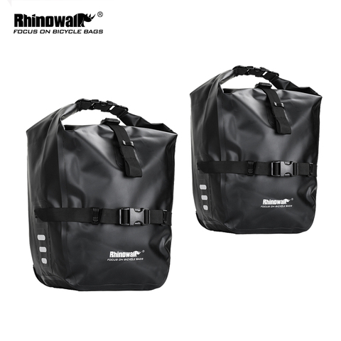 Rinowalk, 2 piezas, bolsa para bicicleta de 20L, accesorios para bicicleta, bolsa portátil impermeable para bicicleta, bolsa para maletero, bolsa para viajes en bicicleta, bolsa para ciclismo ► Foto 1/6