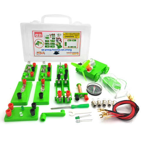 Kits educativos de circuito eléctrico para estudiantes, para laboratorio escolar, aprendizaje de física, experimentos electromagnéticos, enseñanza, ayuda, Juguetes De ciencia ► Foto 1/6