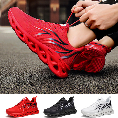 Zapatillas de deporte para hombre moda para actividades al aire libre transpirable Fondo suave zapatos de entrenamiento ligero zapatos ► Foto 1/6