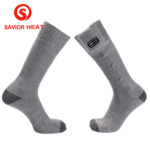 Salvador calor 7,4 V invierno climatizada 2200 mAh polímero algodón suave calcetín deportes al aire libre mantener caliente 3 niveles hombres Mujeres caliente ► Foto 1/6