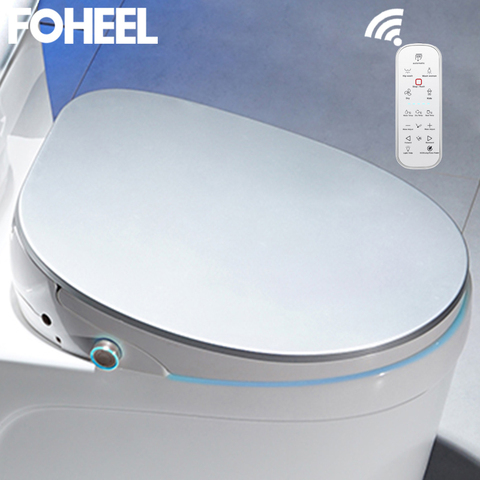 FOHEEL-asiento de inodoro inteligente, tapa de baño con bidé electrónico, pantalla HD LED, 5 colores, nuevo ► Foto 1/6