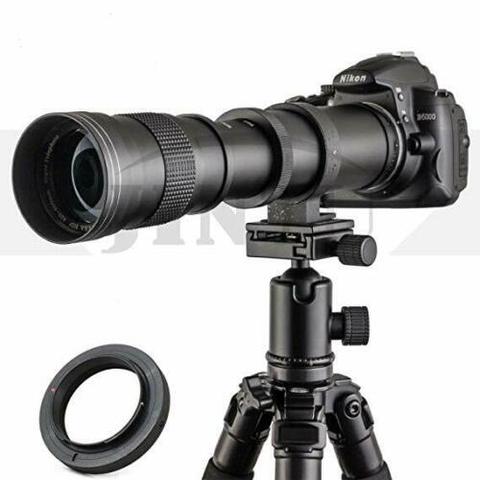 JINTU-lente de superteleobjetivo 420-800mm F/8,3-16 enfoque Manual, Zoom, lente compatible con Canon, NIKON, Samsung, SONY NEX, DSLR, cámara fotográfica ► Foto 1/6