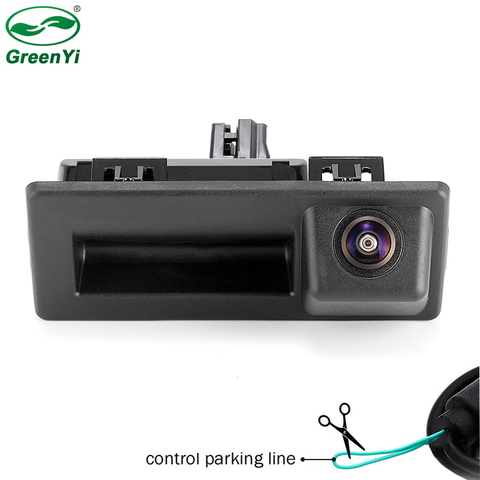 Lente ojo de pez HD de 170 grados para coche, interruptor de mano, cámara de visión trasera para Audi A4, VW, Touran, Tiguan, touren, touren, Skoda, Speed, Octavia ► Foto 1/6