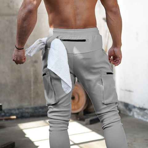 Los hombres pantalones de algodón pantalones de chándal hombre gimnasios entrenamiento Pantalones deportivos para gimnasia hombre corriendo Skinny pantalones formación Jogger pantalones hombres ► Foto 1/6