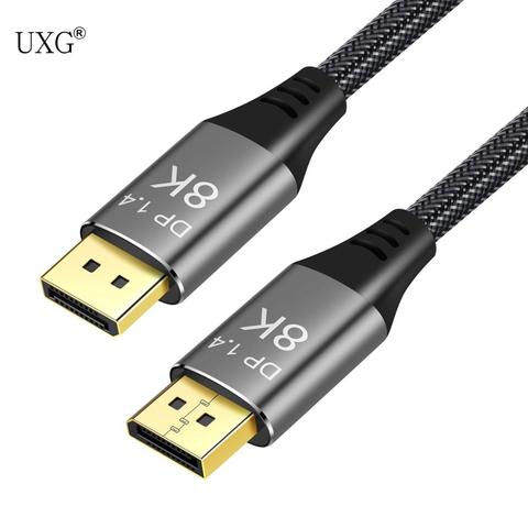 DisplayPort 1,4 8K 60hz Cable Ultra-HD 4K UHD 144hz DP Cable 7680*4320 para Video PC portátil TV ► Foto 1/1