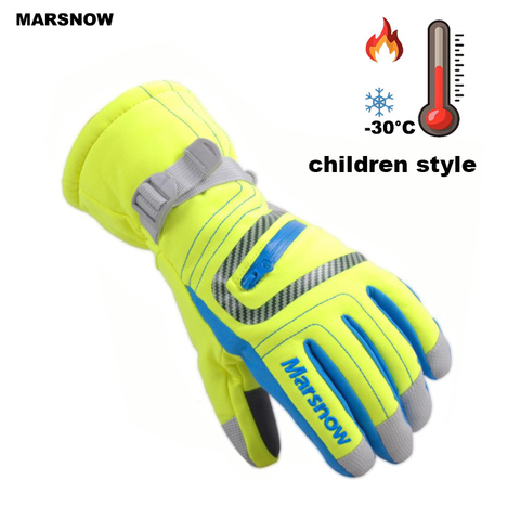 Guantes de nieve SG19K para niños, resistentes al agua, para esquí al aire libre, Chico, snowboard ► Foto 1/6