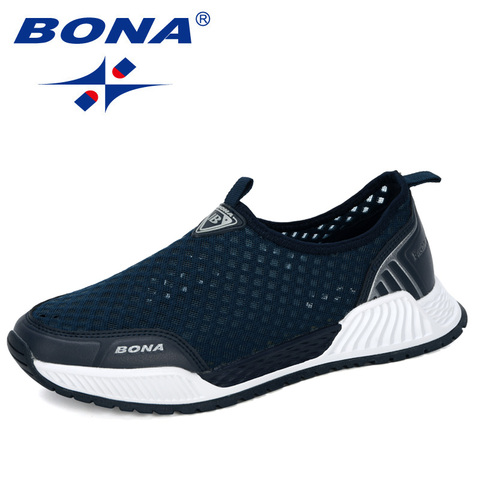 BONA-zapatos informales para Hombre Zapatillas cómodas transpirables, Tenis masculinos a la moda, nuevos diseñadores, 2022 ► Foto 1/6