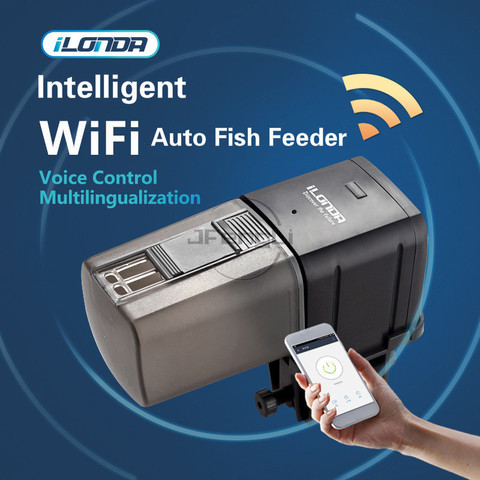 Ionda-alimentador inteligente de peces con aplicación Wifi, Control inteligente, dispositivo de alimentación automática para acuario, acuario ► Foto 1/3