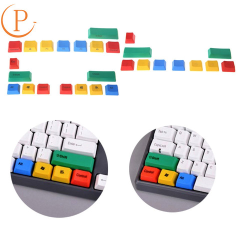 10 Uds PBT 10 teclas esc Keycap keycaps RGBY Teclado mecánico Add-on Kit OEM cereza altura colorido interesante ► Foto 1/5