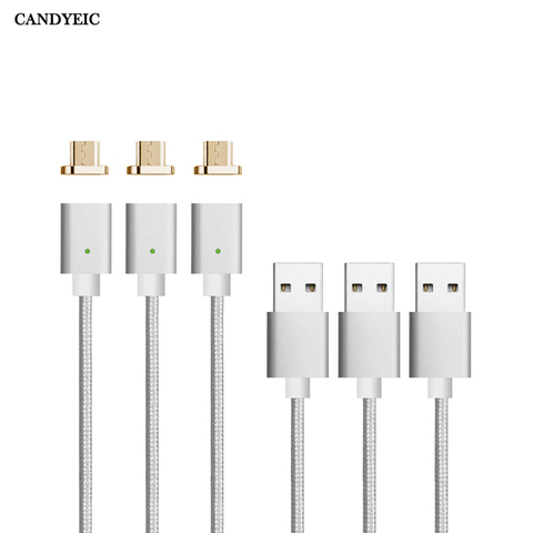 Candéico Micro USB Cable de carga para xiaomi Redmi 6A Redmi 5A Cable magnético para Redmi 4A 3A 2A magnética del USB del teléfono cable de carga ► Foto 1/6