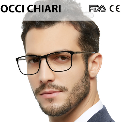 Gafas de lectura con bloqueo de luz azul para hombre, lentes de lectura transparentes con bloqueo de luz azul, para ordenador, lupa de lectura, gafas leesbril, OCCI CHIAR ► Foto 1/6