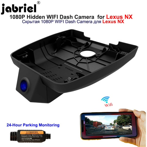 Jabriel 1080P oculto cámara de salpicadero del coche del Wifi de la cámara del coche dvr de La para Lexus nx300h nx200t nx300 nx200 2015, 2016, 2017, 2017, 2022, 2022 android ► Foto 1/6