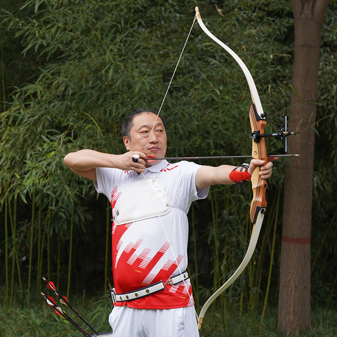 Arco recurvo profesional para adultos, para tiro con arco, deportes al aire libre, práctica de caza, 62 pulgadas, 28/32/36/38 libras ► Foto 1/6