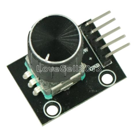 KY-040 giratorio de 360 grados módulo codificador con 15 × 16,5mm, potenciómetro giratorio botón tapa para Arduino de interruptor Sensor de ► Foto 1/4