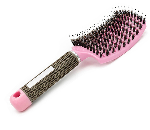 Haarborstel-cepillo para el pelo para mujer, cepillo para el pelo con cerdas de nailon, para masaje del cuero cabelludo, peine cepillo de pelo antienredos ► Foto 1/6