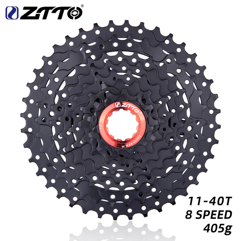 ZTTO-Cassette de 8 velocidades para bicicleta de montaña, piñón libre negro 11-40T k7 8 velocidades, ligero y duradero para M410 X4 HG ► Foto 1/6